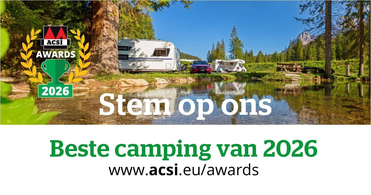 Camping, Wijchen, scharrelnest, Nijmegen, kamperen, acsi, acsiawards, acsiawards2026, caravan