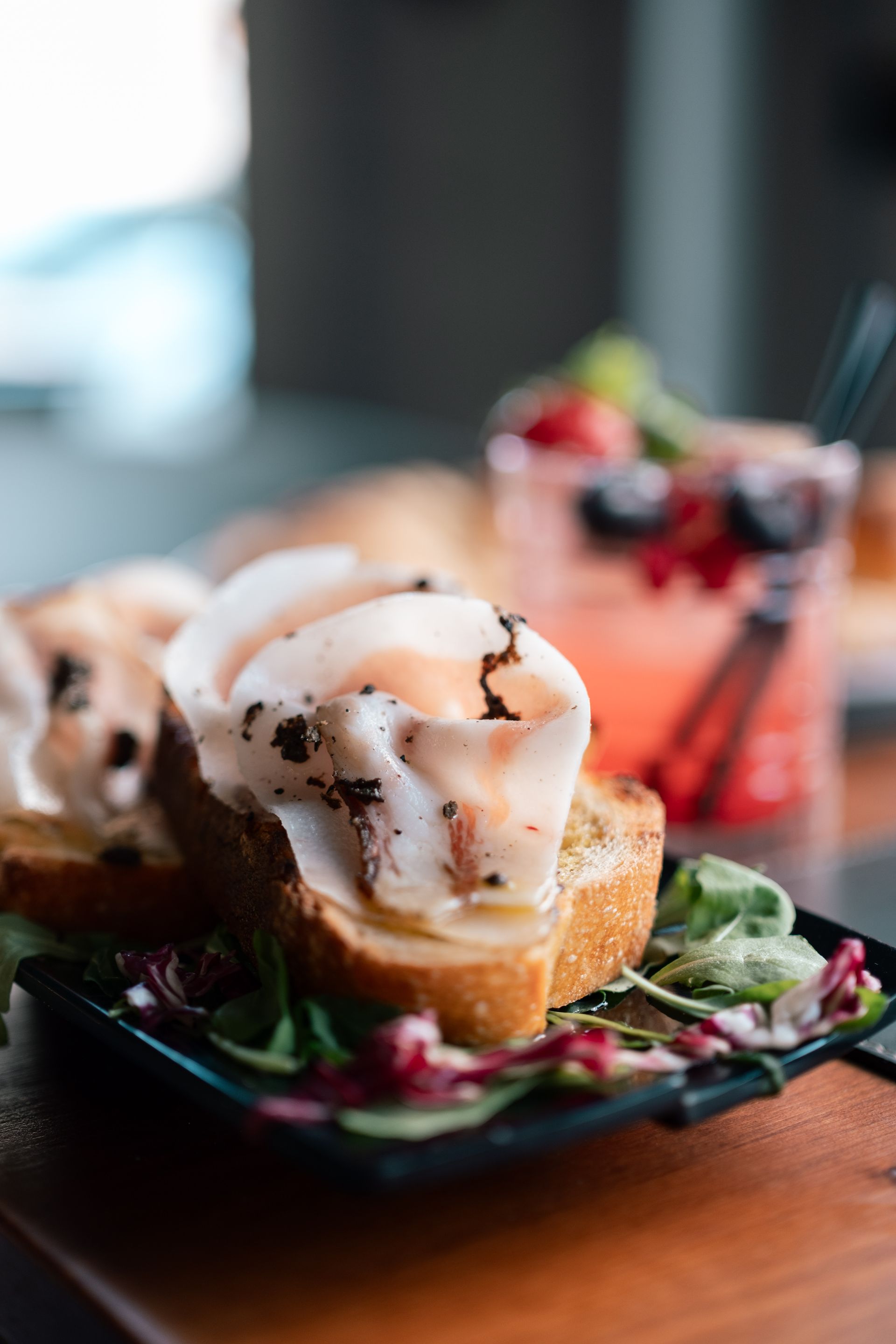 foto tartine con coppa