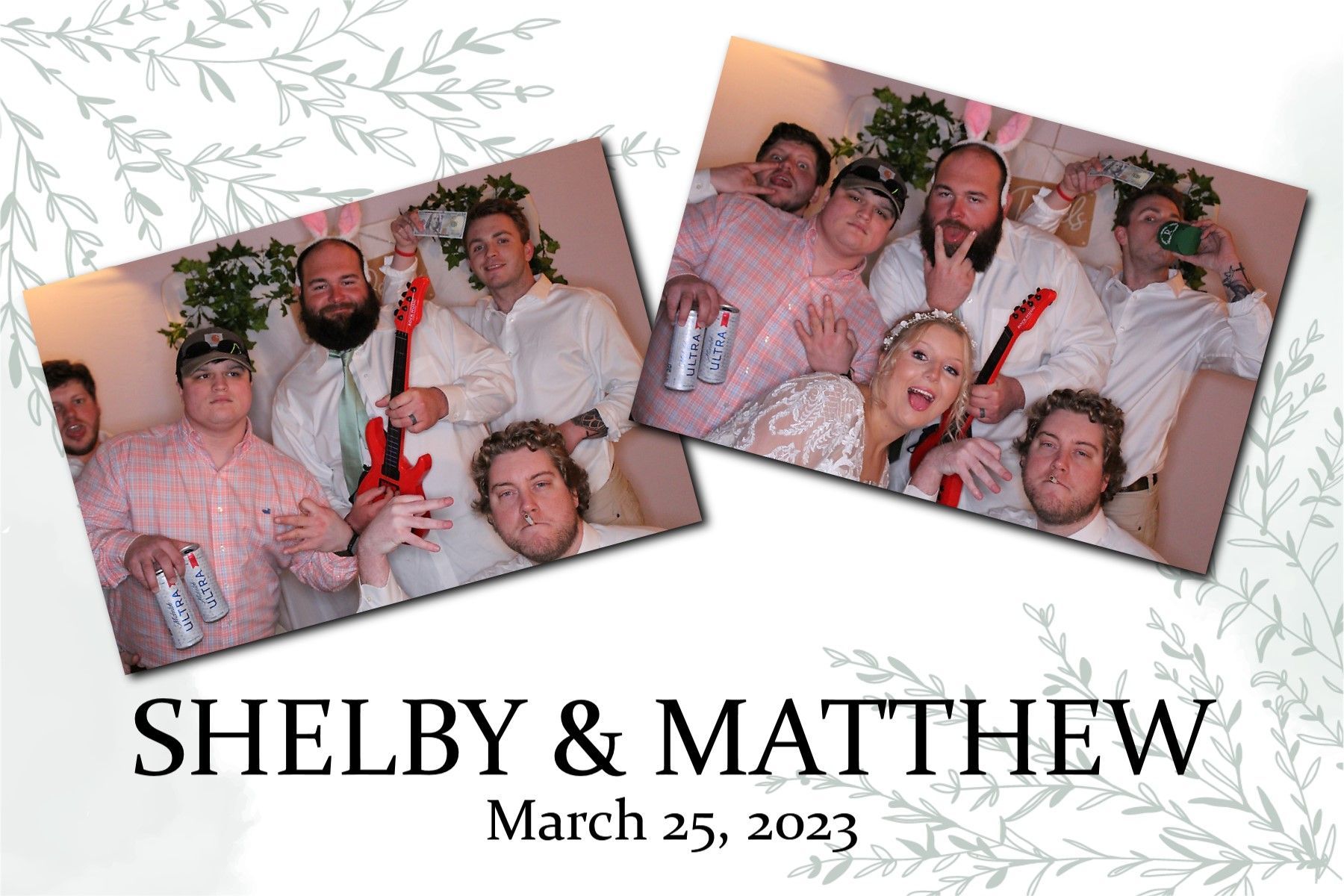 wedding photo booth collage