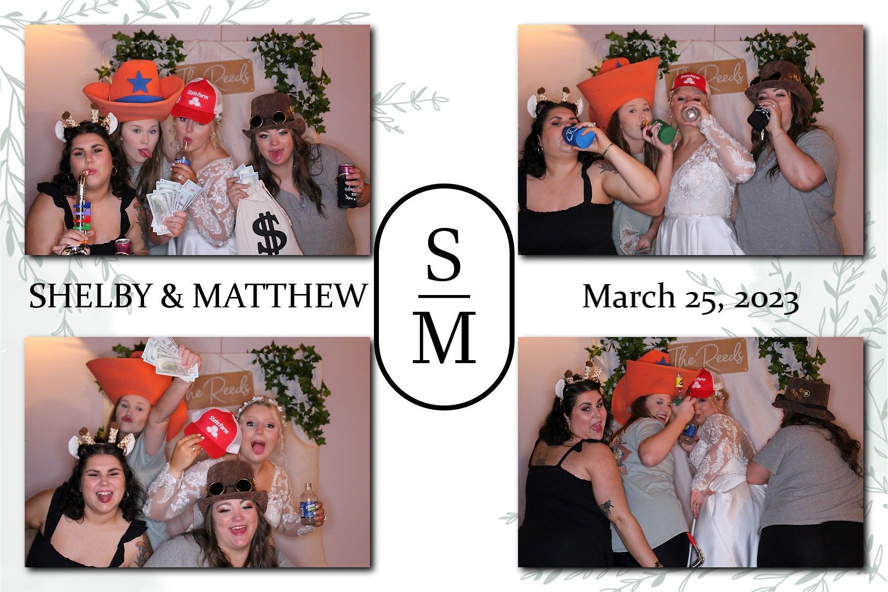 wedding photo booth collage