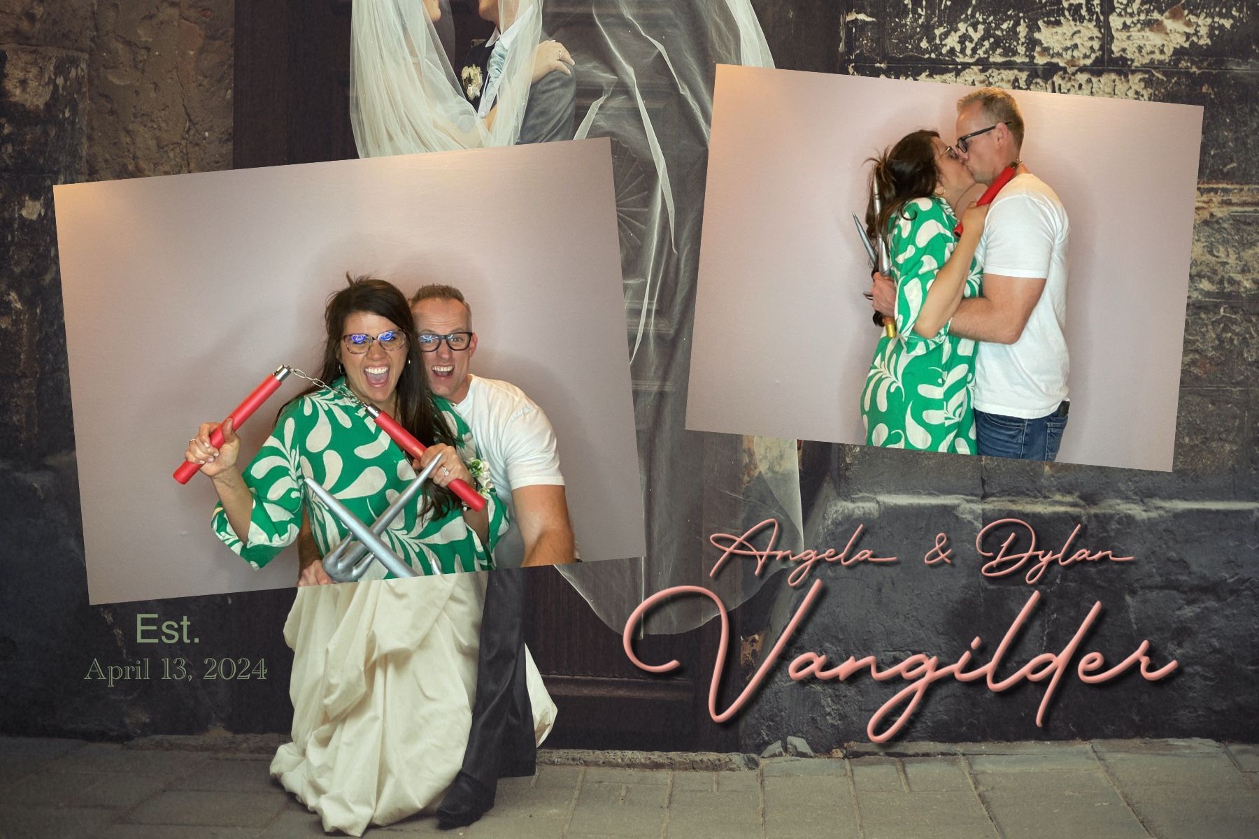 photo booth with props