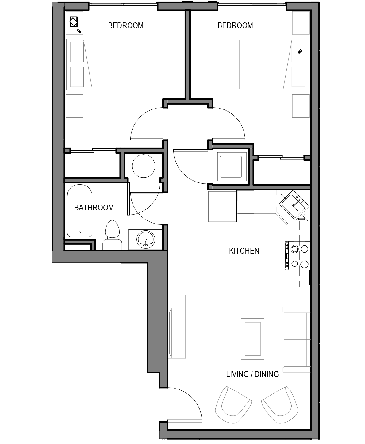 2 bedroom