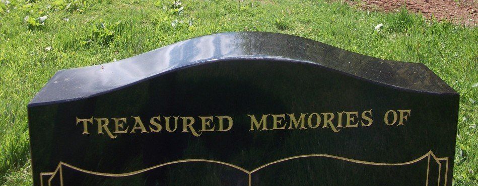 TREASURED MEMORIES OF inscription