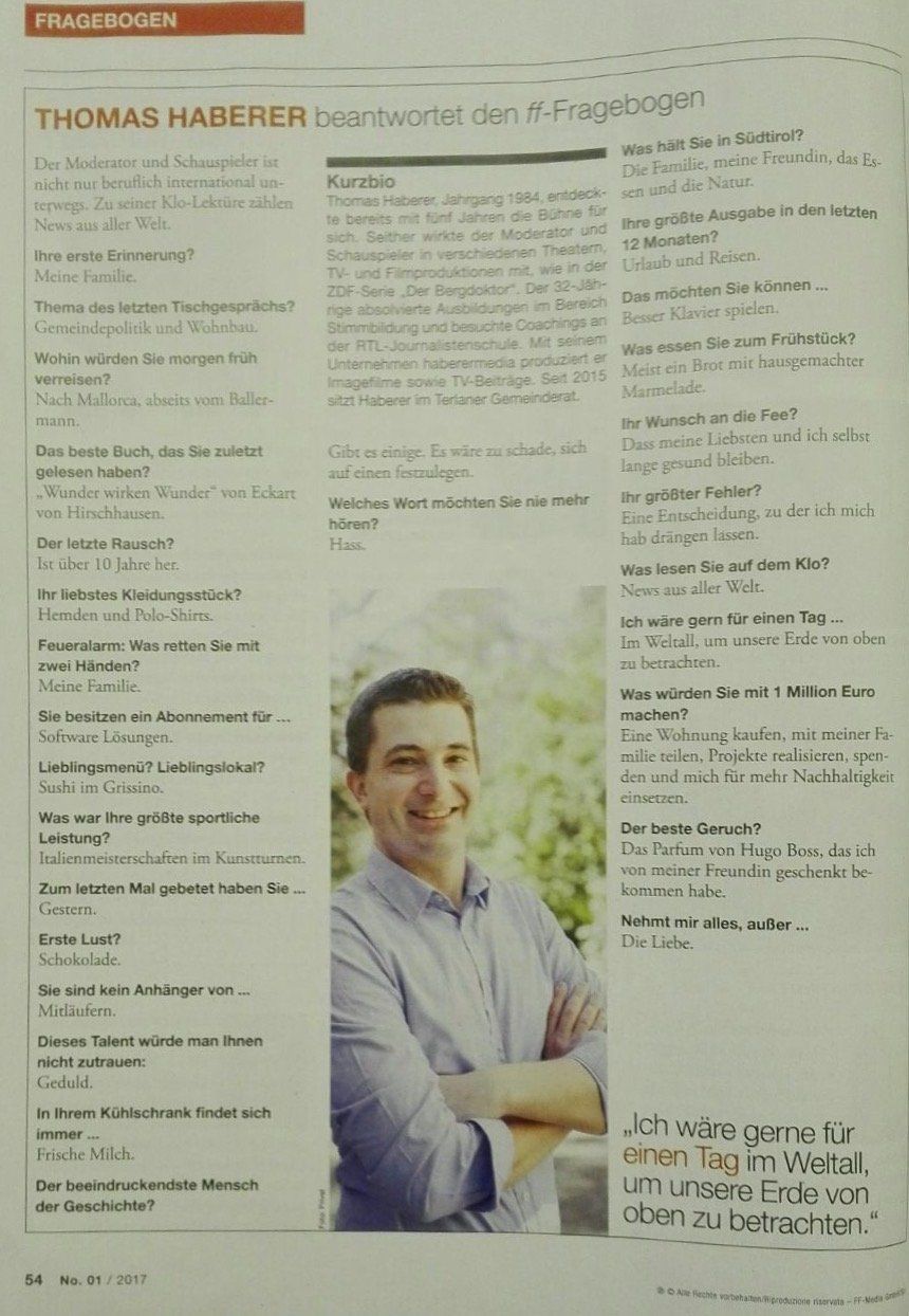 Thoma Haberer FF Pressebericht