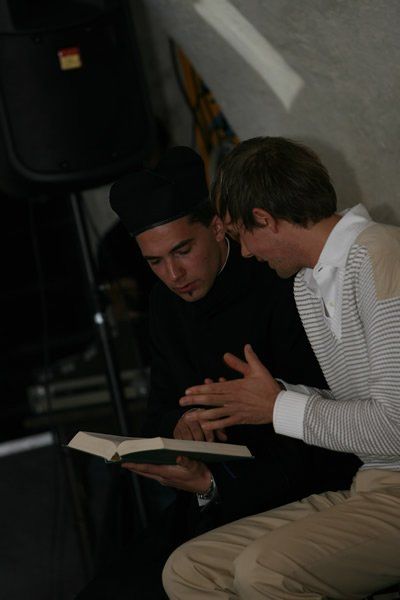 Thomas Haberer on stage mit Daniel Winkler