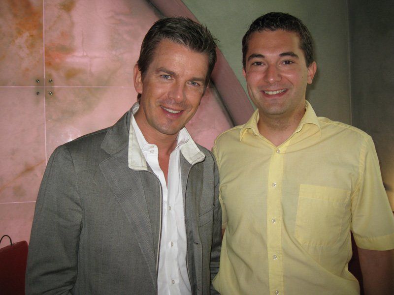 Südtiroler Moderator Thomas Haberer mit ZDF Moderator Markus Lanz