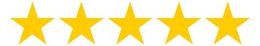 A row of yellow stars on a white background.