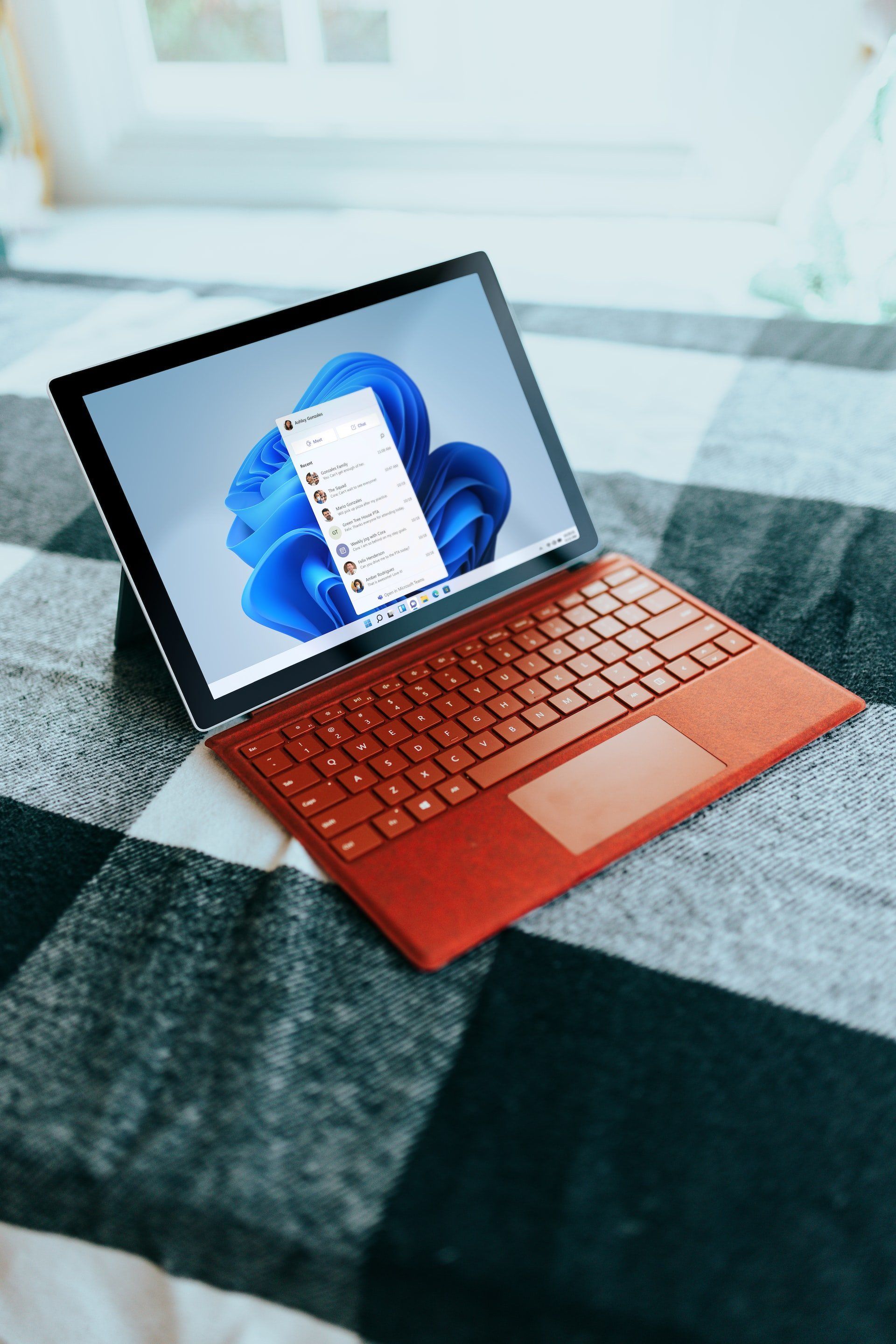 a laptop running Microsoft 365