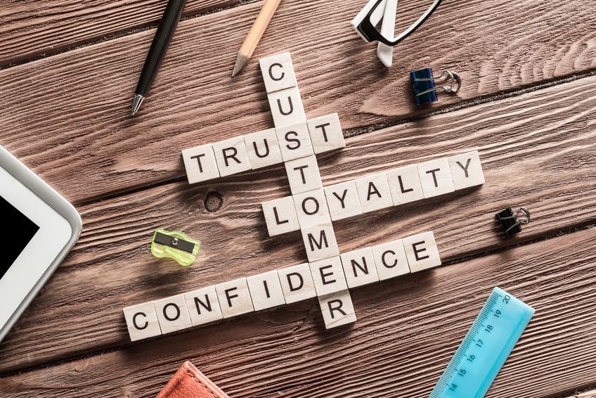 words cutomer trust and loyalty