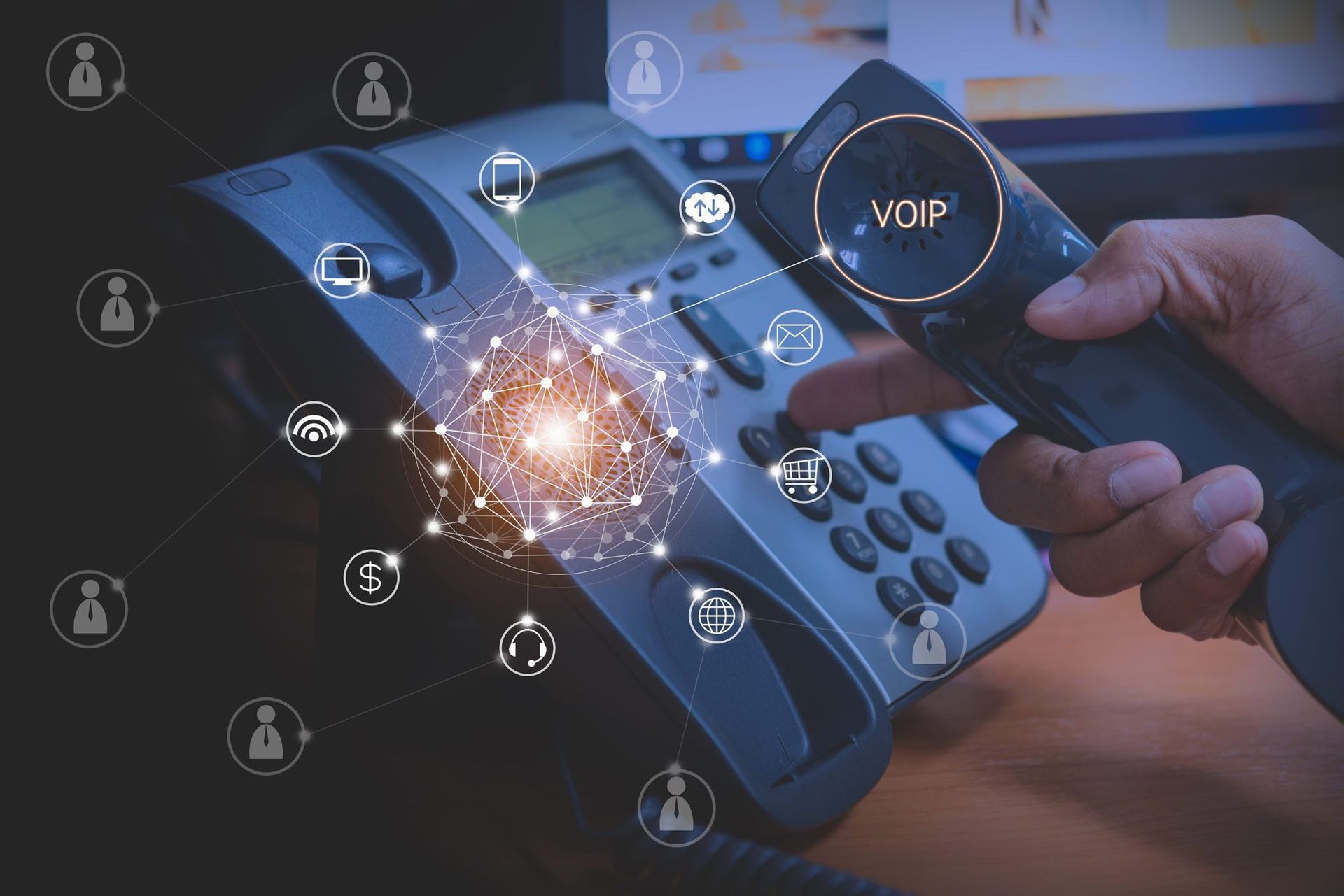 Dialling using a VoIP phone