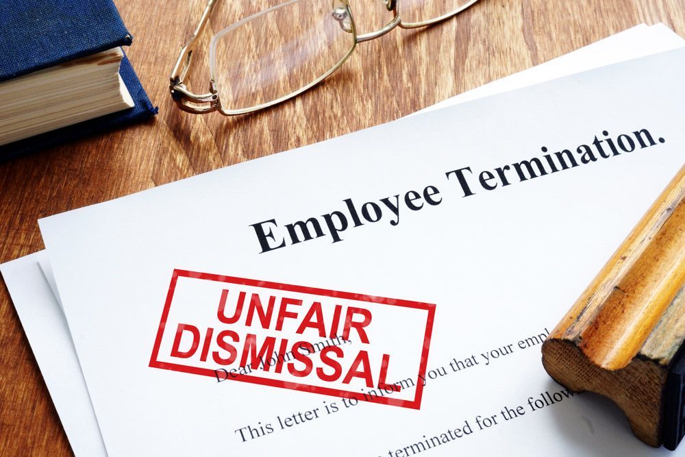 Unfair dismissal stamp on the Employee Termination — Employment Law Solicitors in Muswellbrook NSW