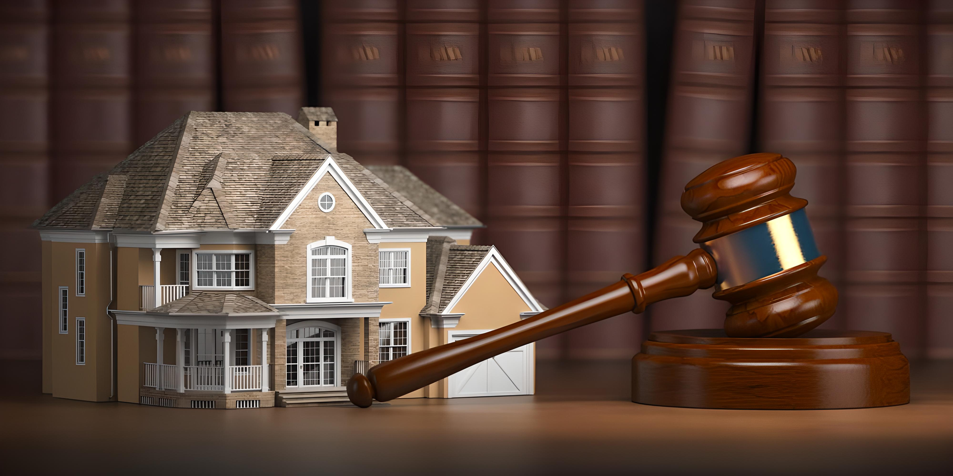 House with gavel and law books — Solicitors in Muswellbrook NSW