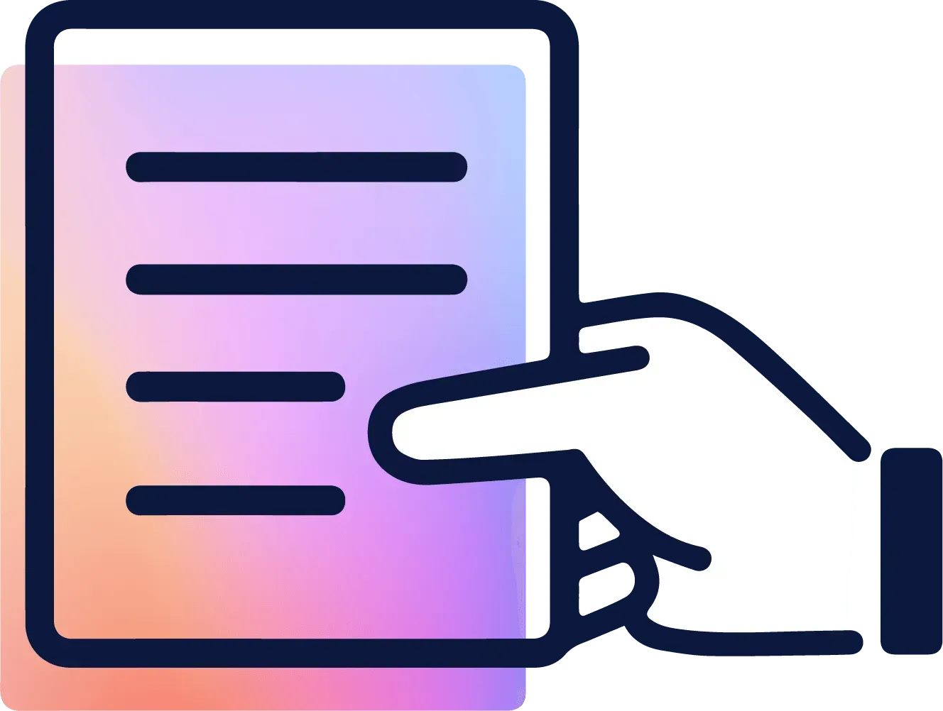 A purple button with the word apply and a mouse arrow pointing to it.