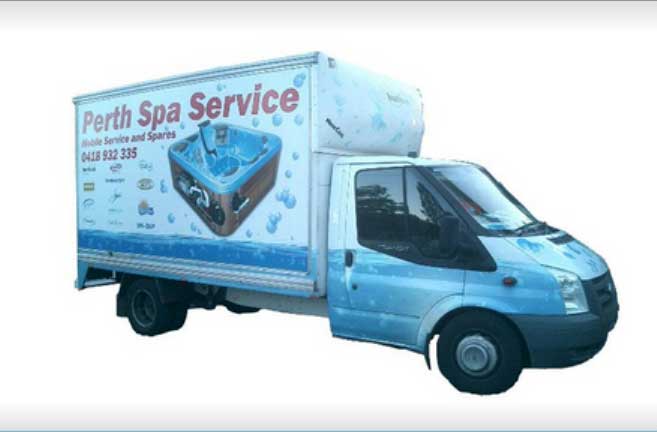 perth spa service vehicle