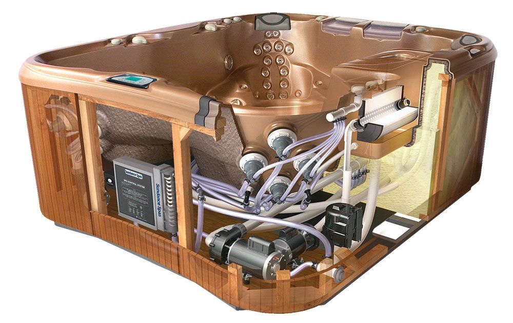 Cutaway spa