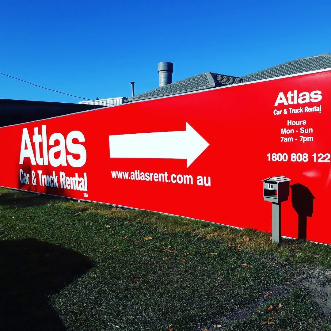 ATLAS Red Banner — DNA Signs in Brisbane, QLD