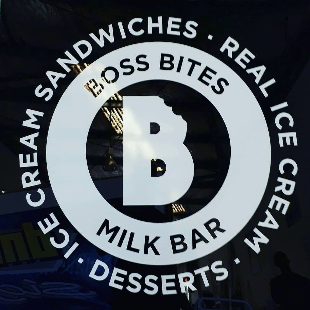Boss Bites Store Window Print — DNA Signs in Tweed Heads, NSW