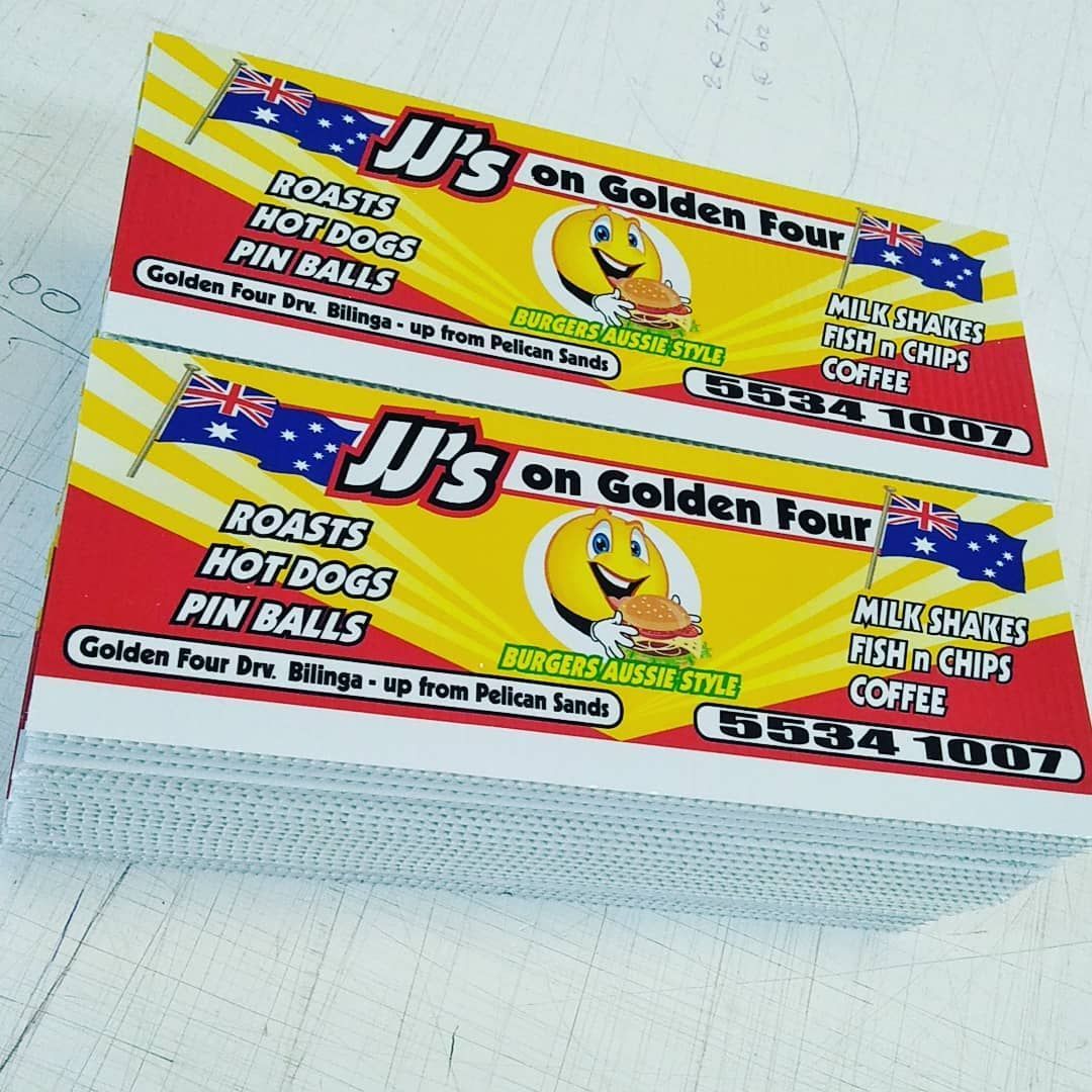 JJ's Fascia Yellow Signs — DNA Signs in Gold Coast, QLD