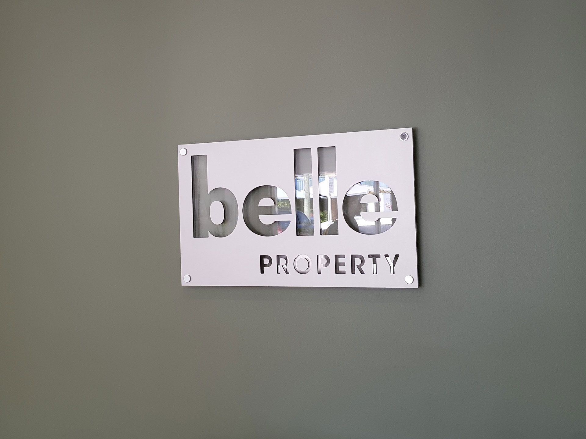 Belle Property Custom Signage — DNA Signs in Burleigh Heads, QLD