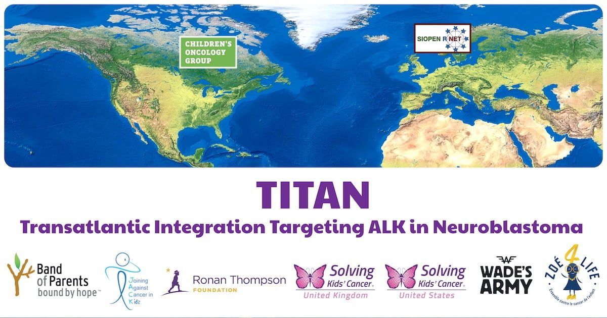 A map of the world with the word titan on it