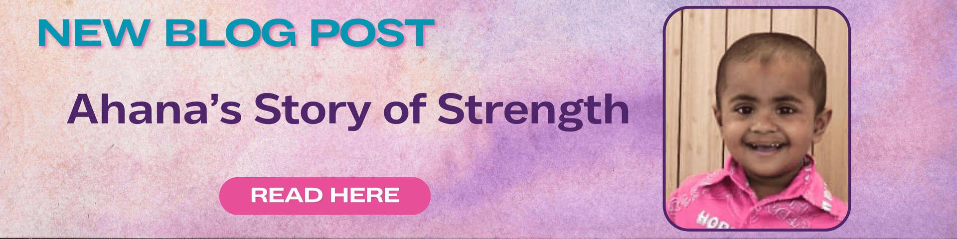 A new blog post about a child 's story of strength