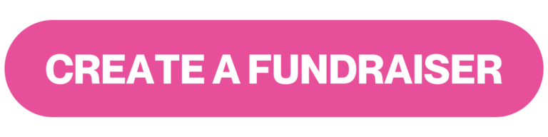 A pink button that says `` create a fundraiser '' on it.