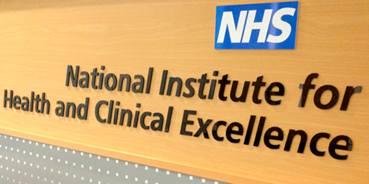 A sign for the national institute for health and clinical excellence