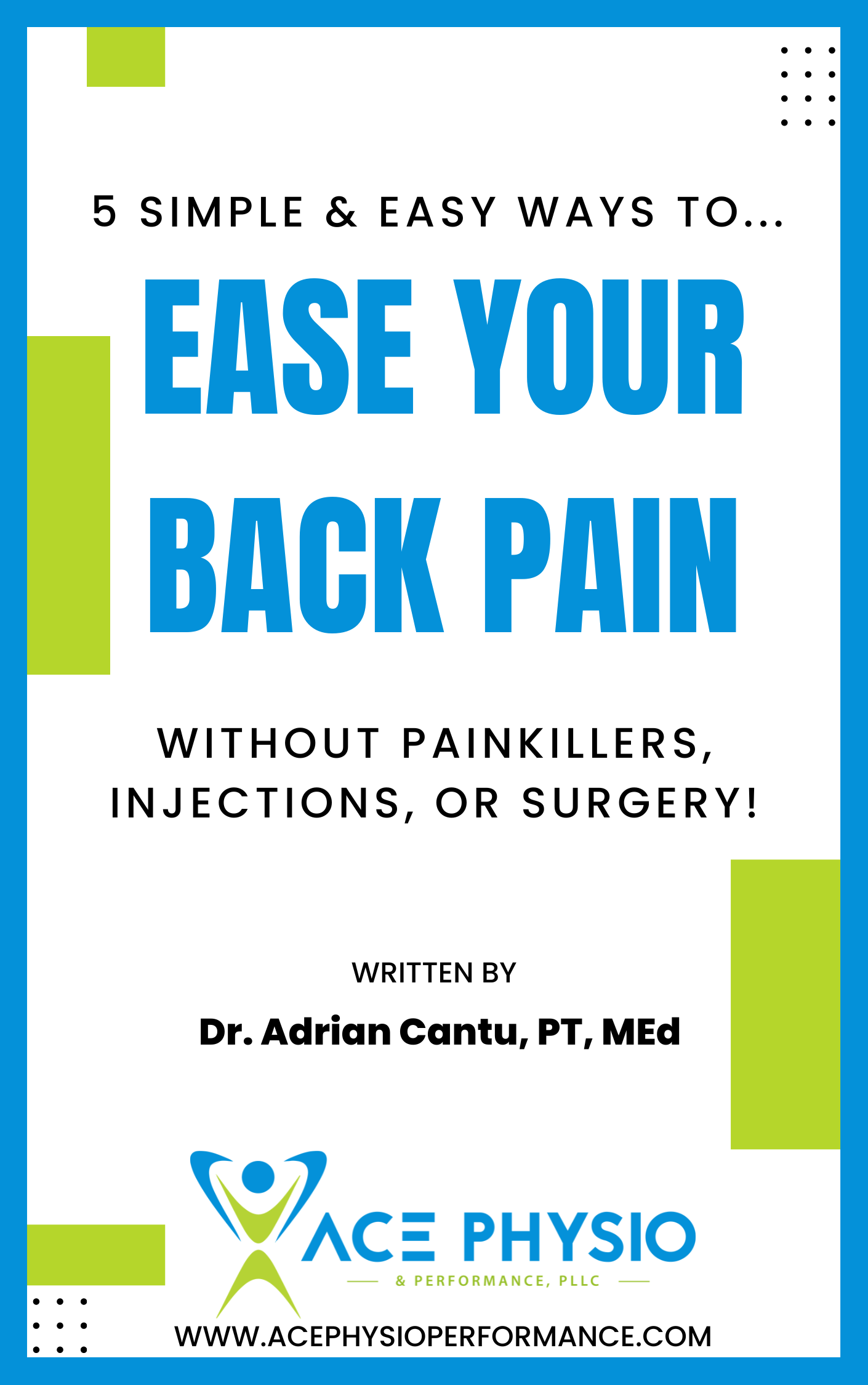 ease your back pain ebook cover
