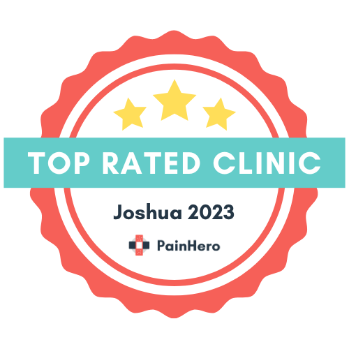 A top rated clinic badge for joshua 2023