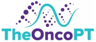 A blue and purple logo for the oncopt