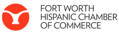 The logo for the fort worth hispanic chamber of commerce