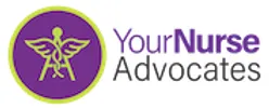 The logo for your nurse advocates is a purple circle with a medical symbol on it.