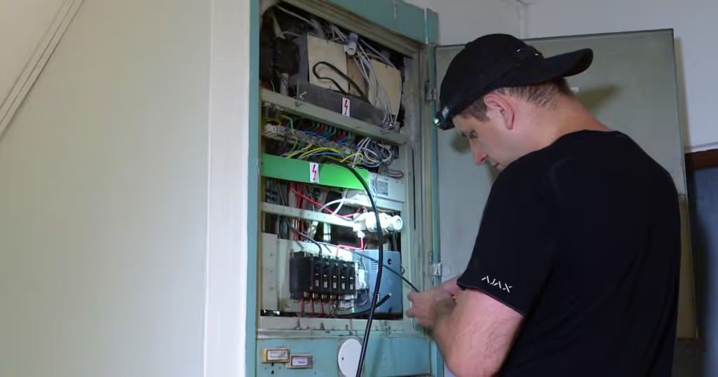 Man Working on an Electrical Panel — Cussler NQ in Cannonvale, QLD
