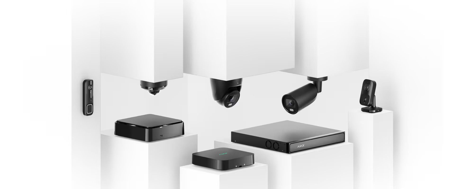 Security Cameras and DVRs Arranged on White Blocks — Cussler NQ in Cannonvale, QLD