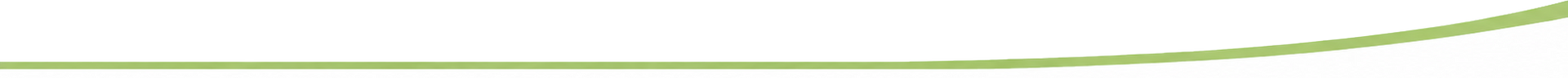 Banner astratto bianco con una sottile linea curva verde lungo il bordo superiore