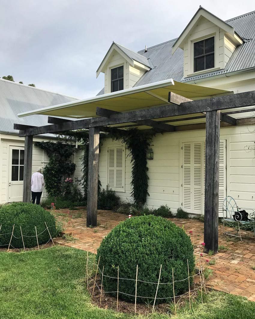 Freshly Installed White Awning Enhancing Outdoor Space  — Southern Blinds & Awnings In Mittagong NSW
