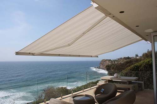 A View Of The Ocean From A Deck With Awning  — Southern Blinds & Awnings In Balaclava NSW