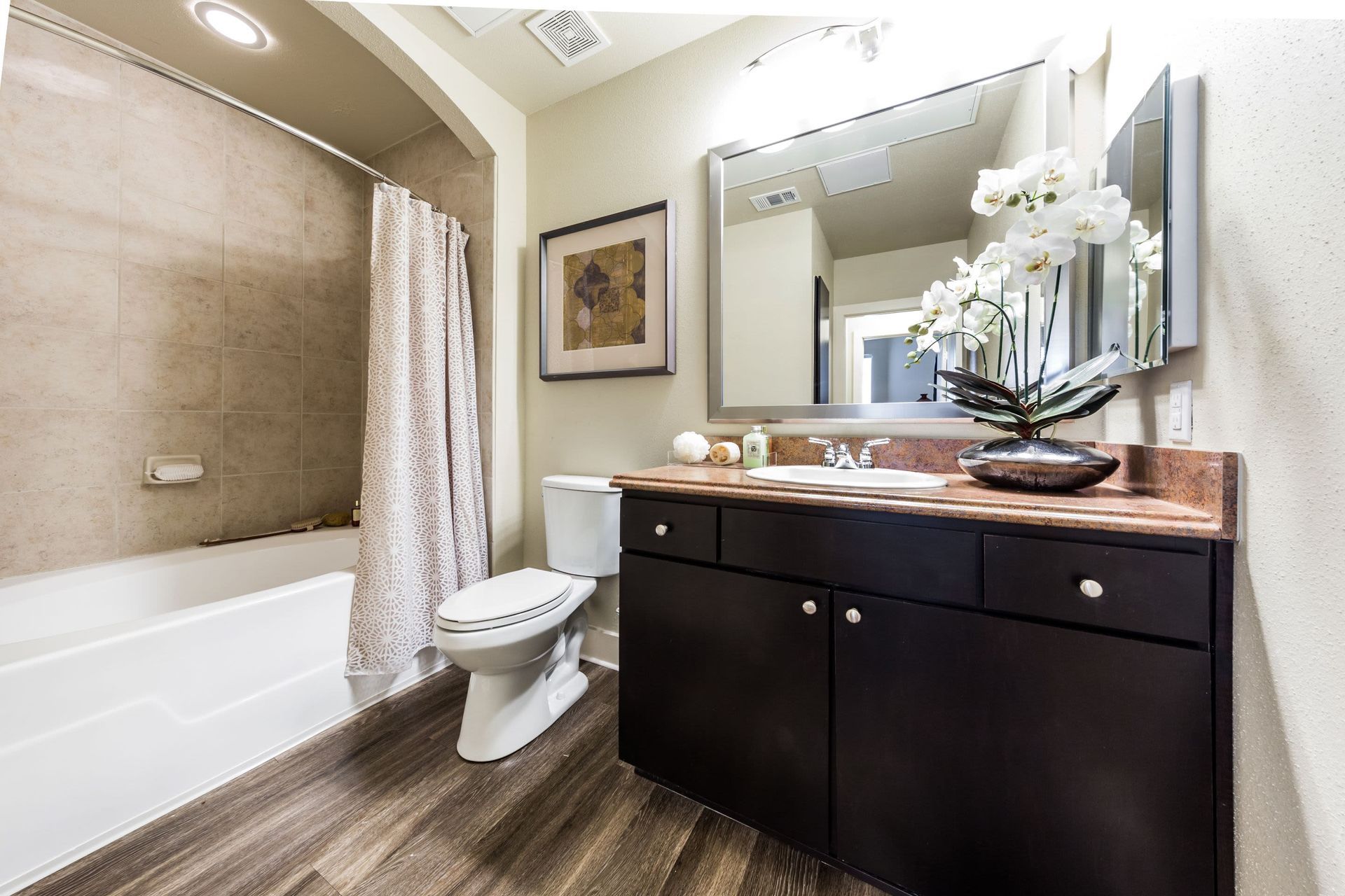 Modern Bathroom with Bathtub at The Marq at Ridgegate