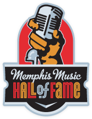 A logo for the memphis music hall of fame