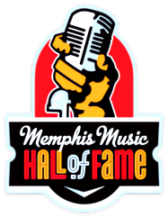 A logo for the memphis music hall of fame