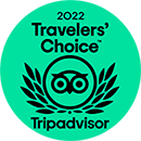 It is a travelers choice tripadvisor badge for 2022.