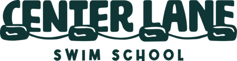 The center lane swim school logo is shown on a white background.
