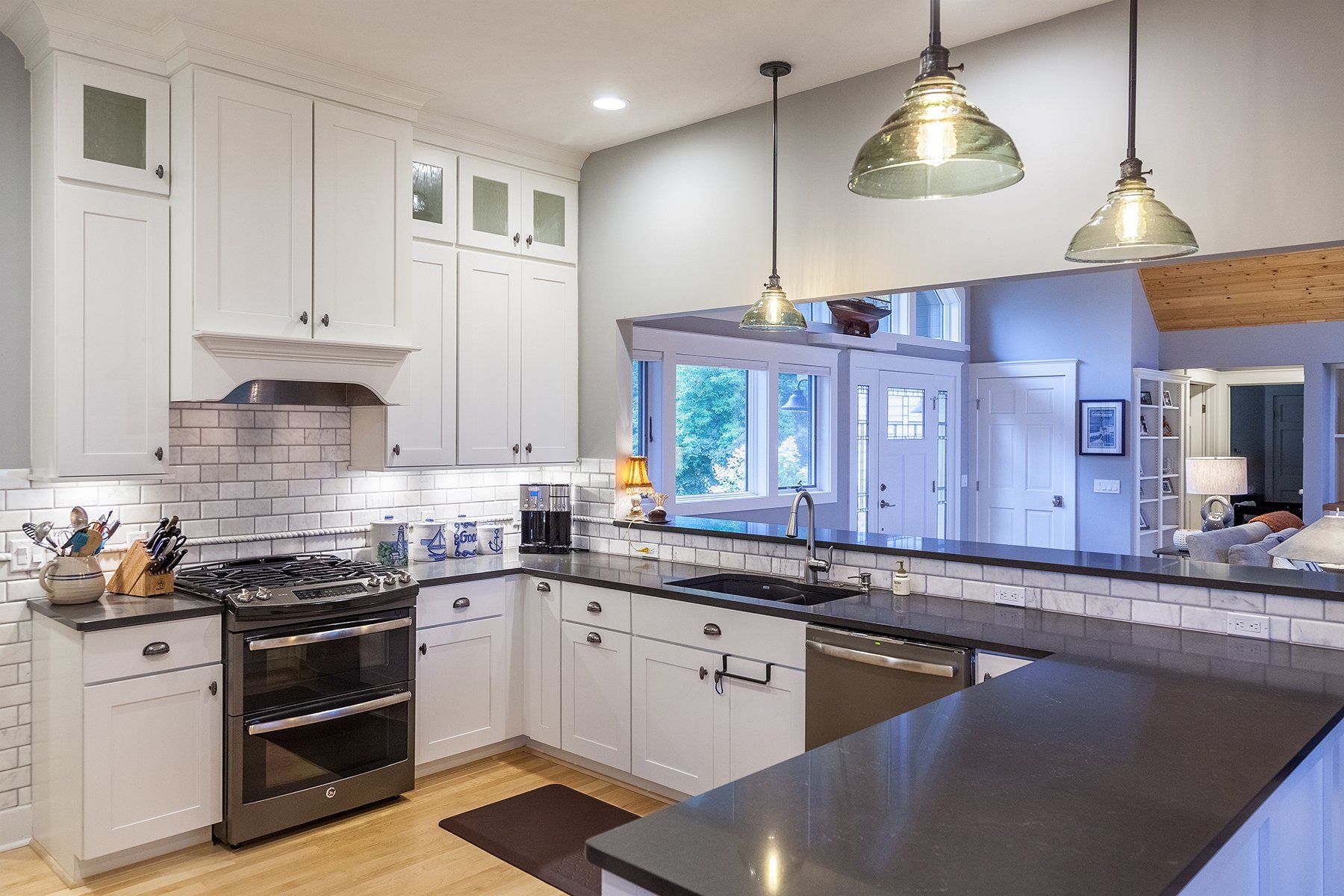 Classic Kitchen Design — Modern White Cabinetry in Traverse City, MI