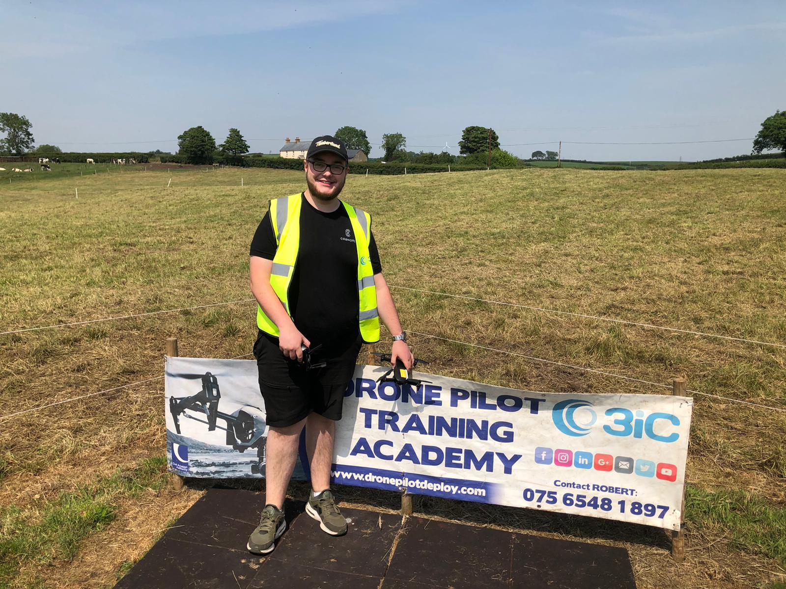 Joel McReynolds Passed his PfCO GVC Done Pilot Training Academy Belfast Northern Ireland