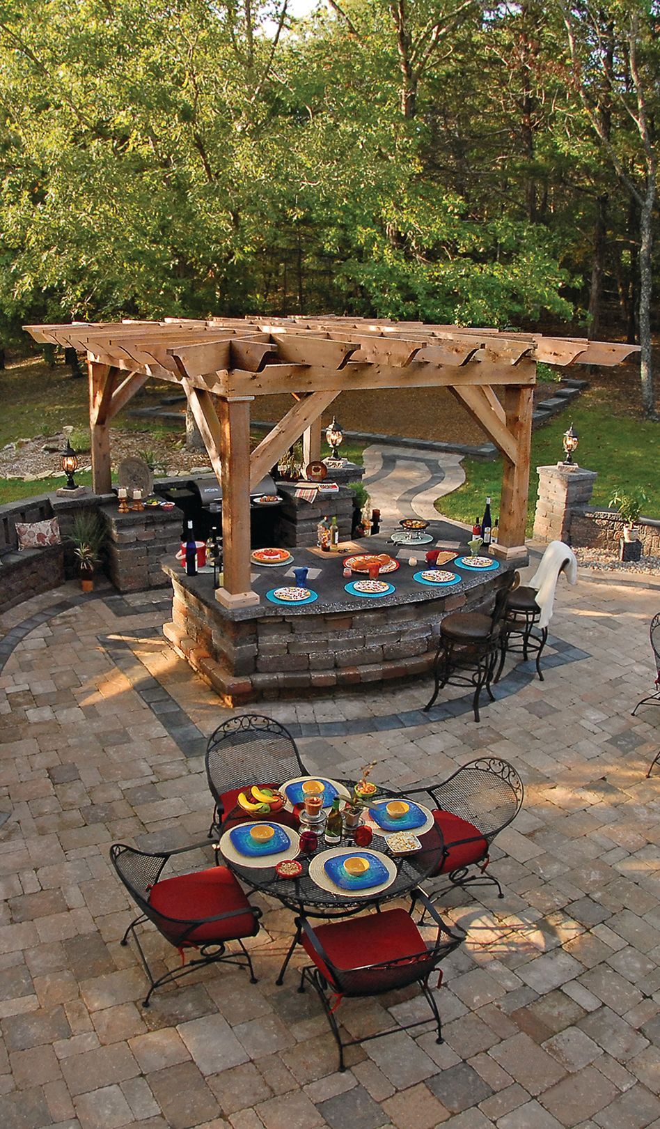 Elevate the Look of Your Patio or Walkway Using Canterbury Hill Pavers From Stockman Stoneworks.