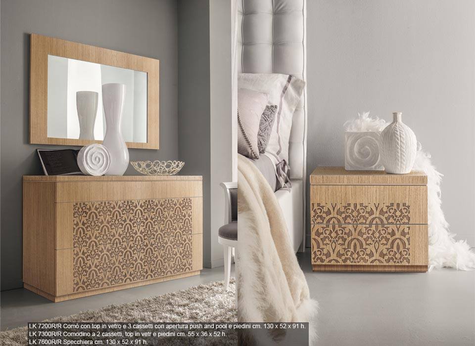 comodino e cassettiera