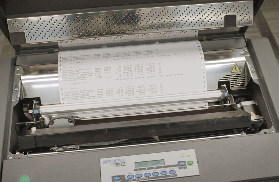 use of dot matrix printer