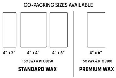 thermal transfer label sizes