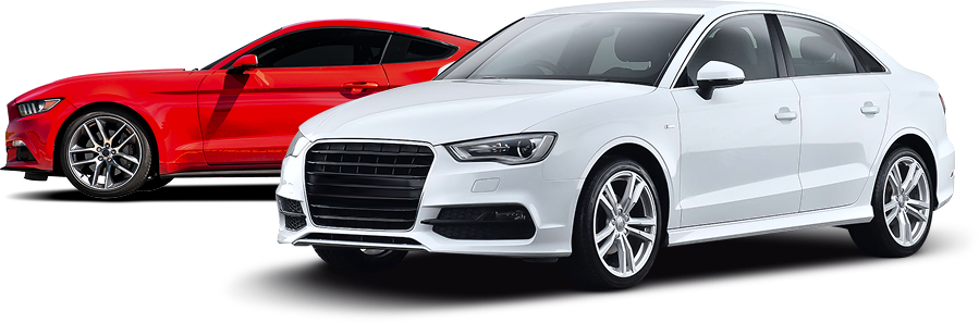 Five cars of various colors lined up | Balkan Auto Care