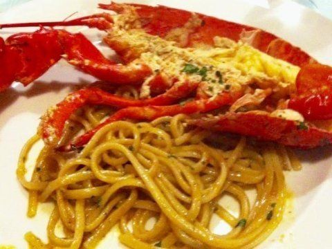 spaghetti con aragosta